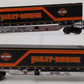 MTH 20-2595B O Gauge Harley-Davidson 2 Car Spine Car Set with 2 48' Containers EX/Box