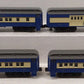 Williams 43356 CNJ 72 Ft. Heavyweight Passenger Car (Pack of 4) LN/Box