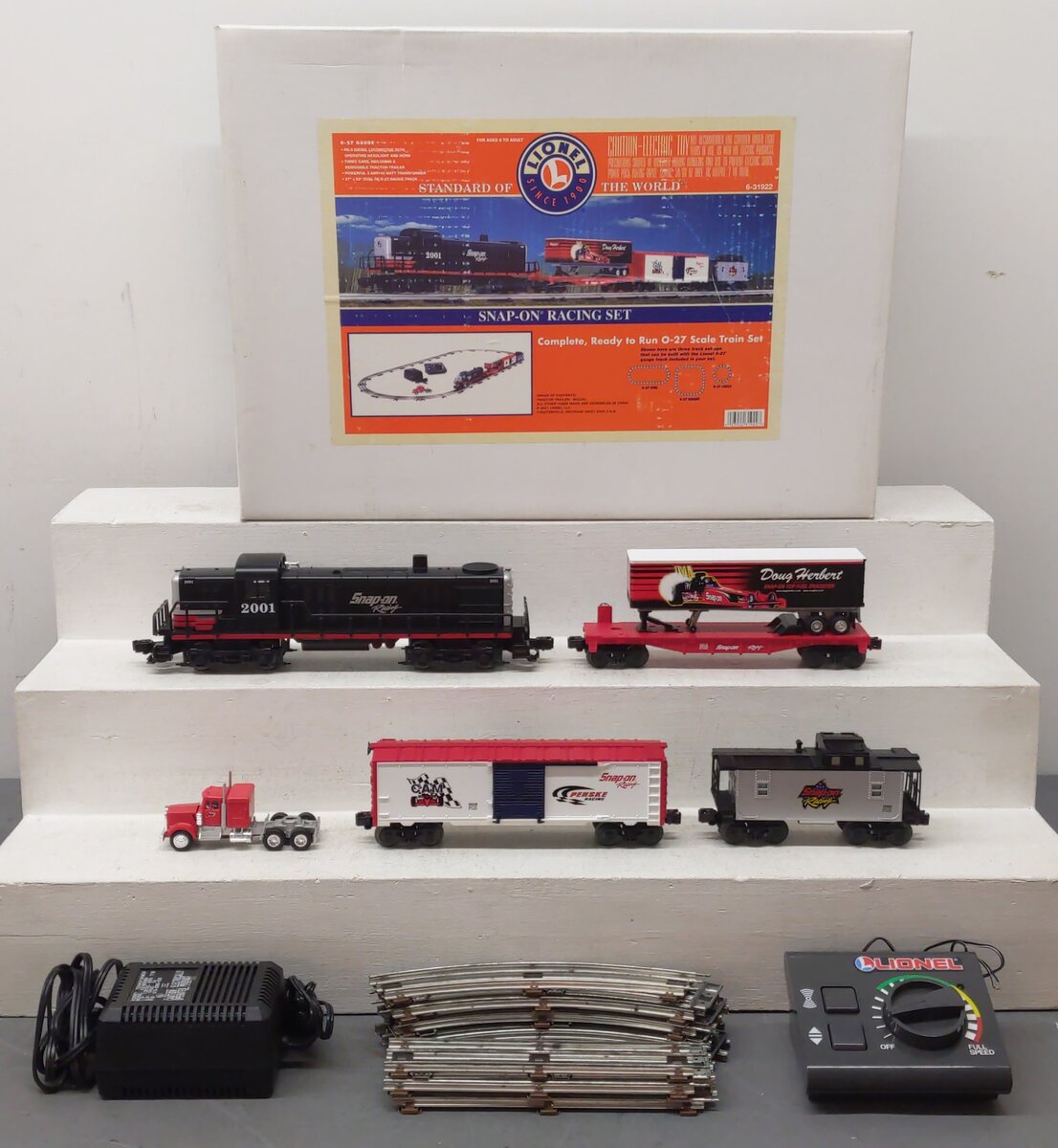 Lionel 6-31922 Snap-On Tool Racing O Gauge Diesel Train Set EX/Box