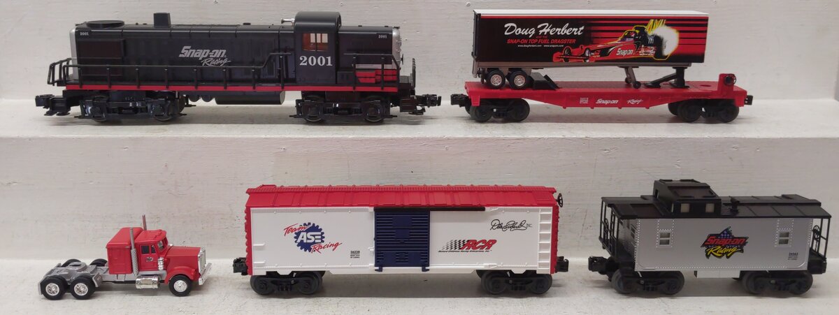 Lionel 6-31922 Snap-On Tool Racing O Gauge Diesel Train Set EX/Box