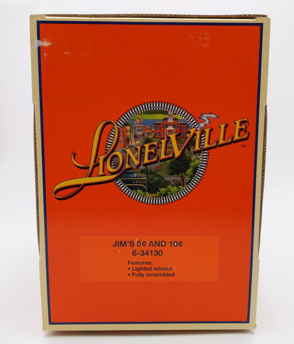 Lionel 6-34130 O Assembled 3-Story Jim's 5c And 10c Store Building EX/Box