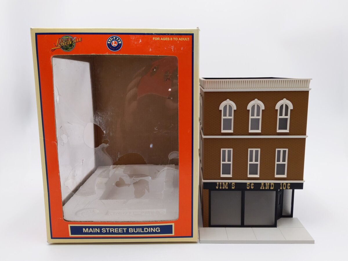 Lionel 6-34130 O Assembled 3-Story Jim's 5c And 10c Store Building EX/Box