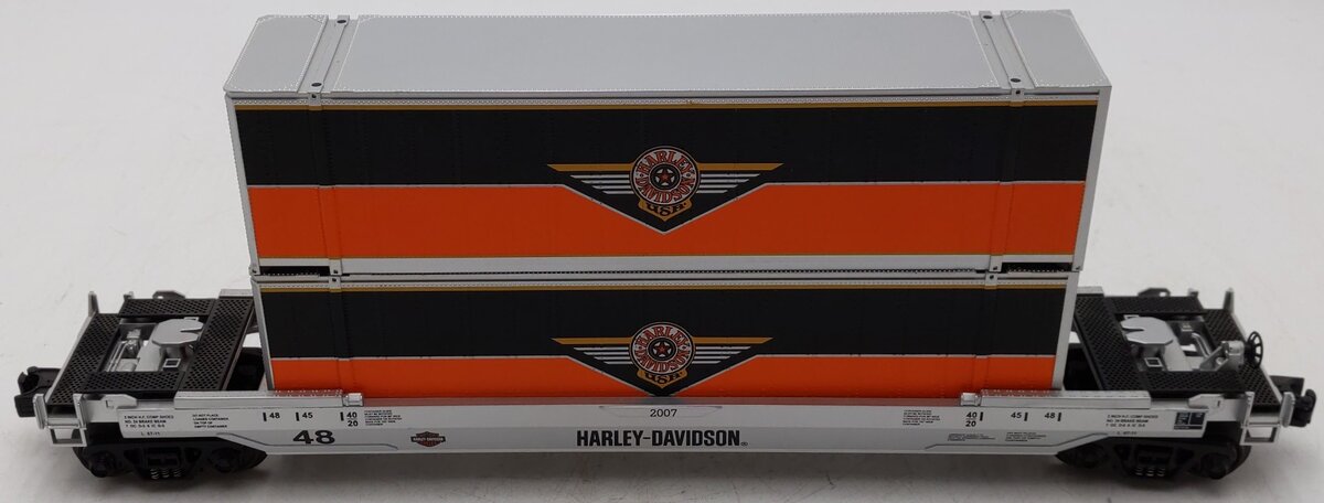 MTH 30-76256 Harley-Davidson Husky Stack Car w/Load EX/Box