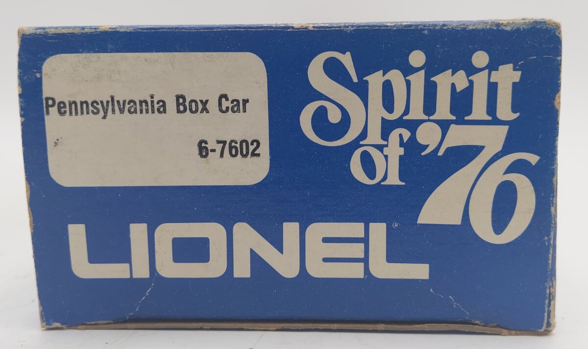 Lionel 6-7602 O Gauge Spirit of 76 State of Pennsylvania Boxcar #7602 VG/Box