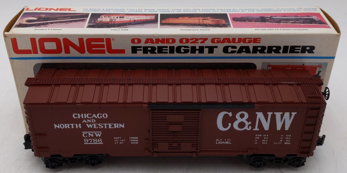 Lionel 6-9786 O Gauge Chicago & North Western Boxcar #9786 EX/Box