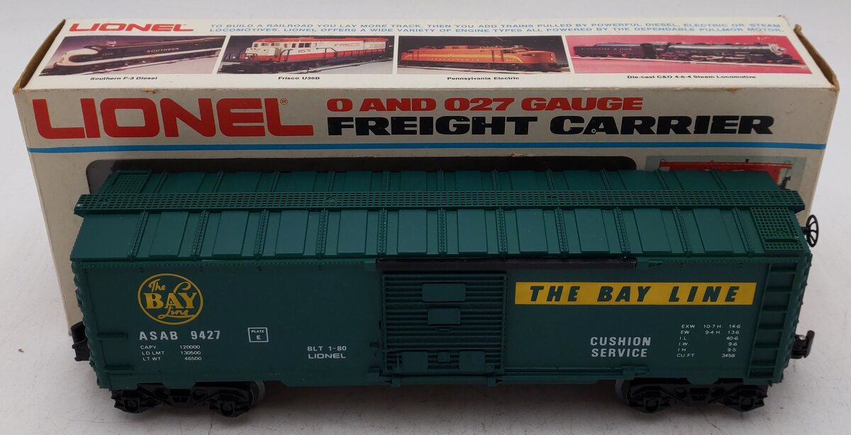 Lionel 6-9427 O Gauge Bay Line Boxcar EX/Box