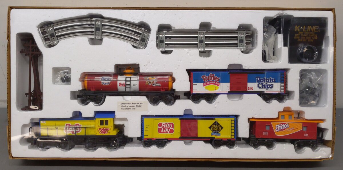 K-Line TE5000 Frito Lay Snack Express O Gauge Diesel Freight Train Set NIB