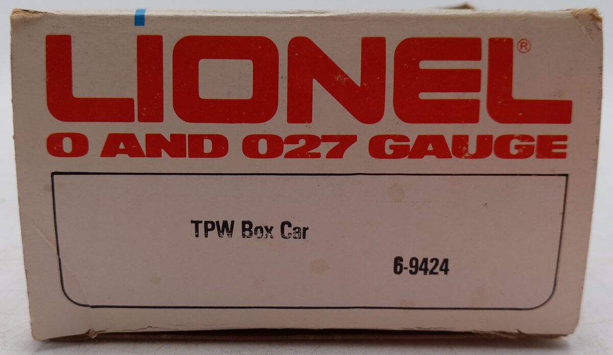 Lionel 6-9424 O Gauge Toledo, Peoria, & Western Boxcar EX/Box