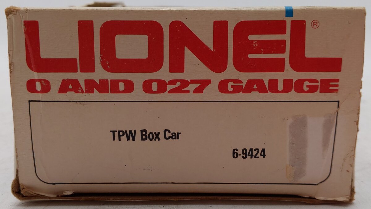 Lionel 6-9424 O Gauge Toledo, Peoria, & Western Boxcar EX/Box