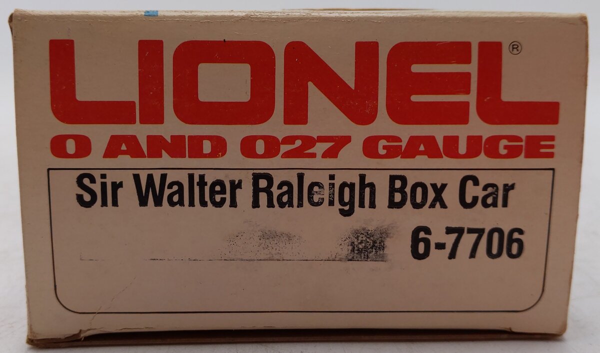 Lionel 6-7707 O Gauge White Owl Cigar Boxcar EX