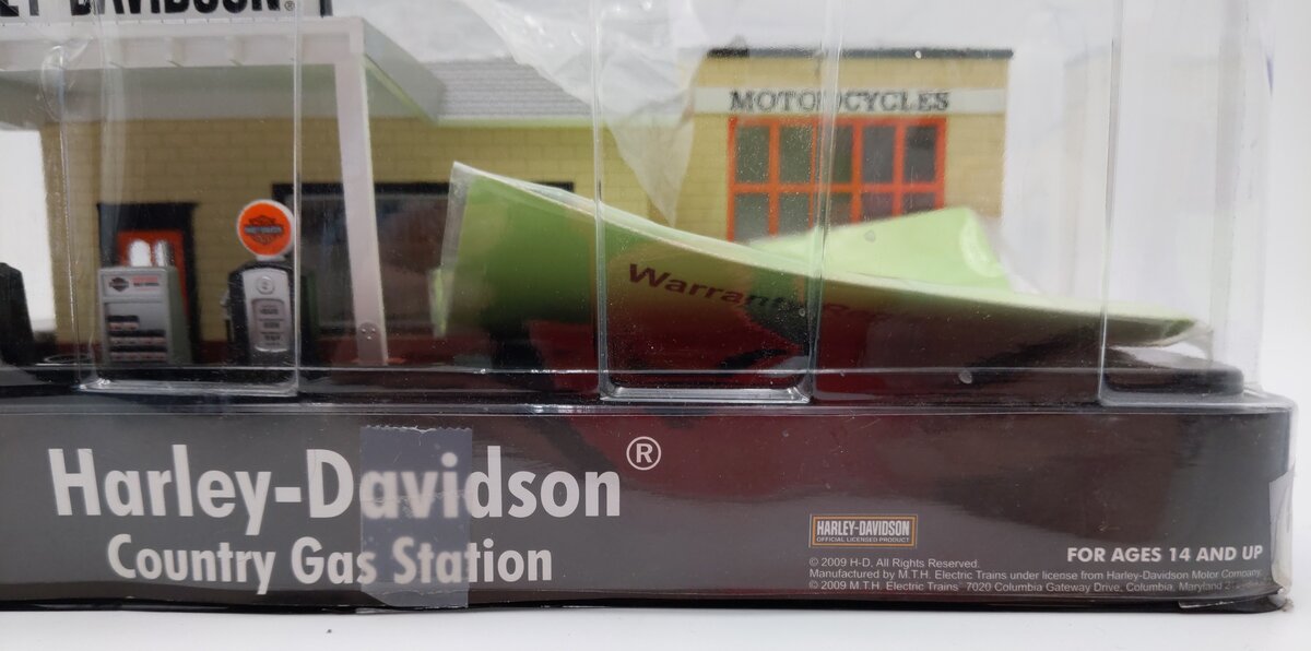 MTH 30-90327 Harley Davidson Country Gas Station EX/Box