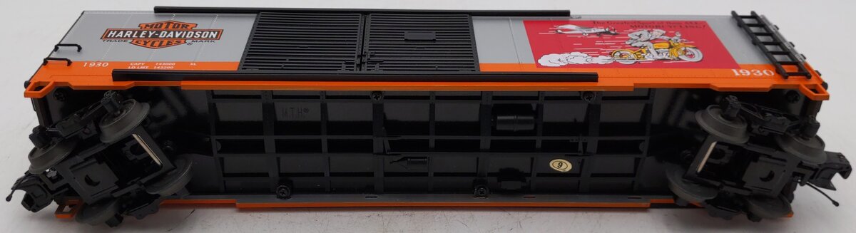MTH 20-93544 O Gauge Harley Davidson 50' Double Door Box Car #1930 EX/Box
