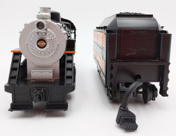 MTH 30-4149-1E O Gauge Harley-Davidson 2-8-0 Steam Engine & Tender with PS2 EX/Box