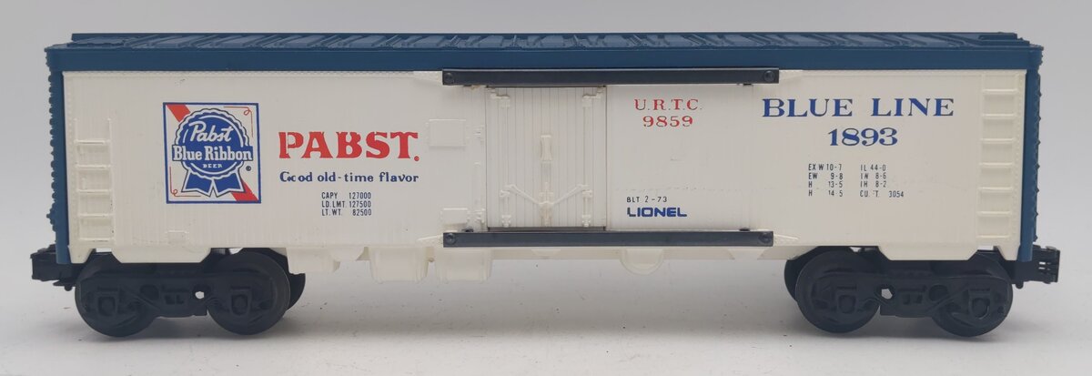 Lionel 6-9859 O Gauge Pabst Blue Ribbon Reefer #1893 EX