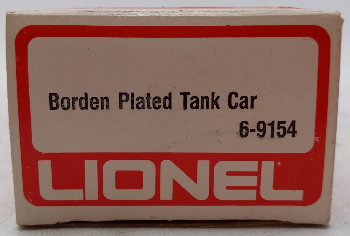 Lionel 6-9154 O Gauge Bordens Plated Gold Tank Car EX/Box