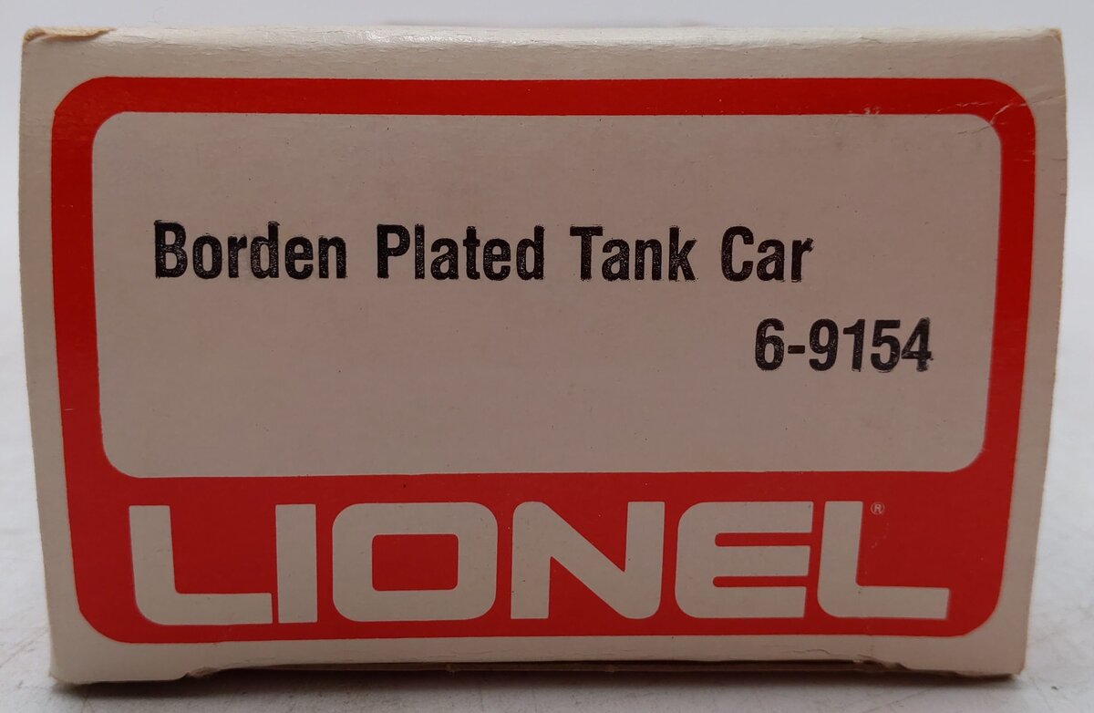 Lionel 6-9154 O Gauge Bordens Plated Gold Tank Car EX/Box