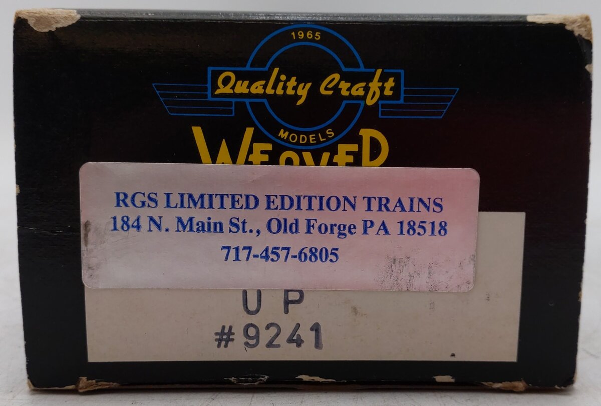 Weaver 9241 O Gauge Union Pacific 40' PS-1 Boxcar VG/Box