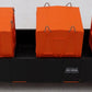 MTH 30-4149B O Gauge Harley Davidson Gondola w/ 3 LCL Containers EX/Box