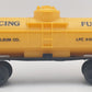 Lionel 6-6108 Racing Fuel Single Dome Tank Car VG