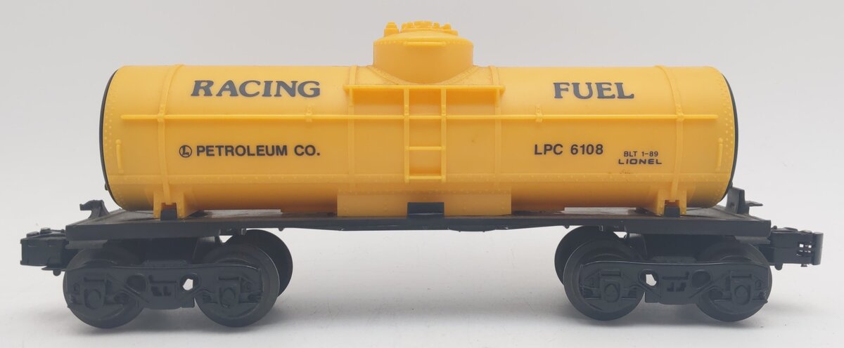 Lionel 6-6108 Racing Fuel Single Dome Tank Car VG