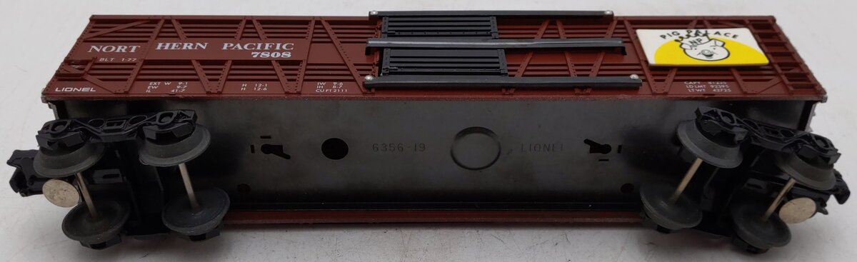 Lionel 6-7808 O Gauge Northern Pacific Pig Palace Stock Car EX/Box