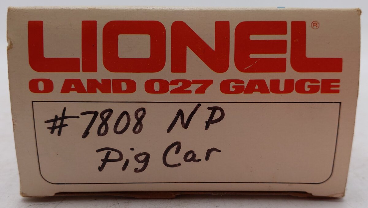 Lionel 6-7808 O Gauge Northern Pacific Pig Palace Stock Car EX/Box