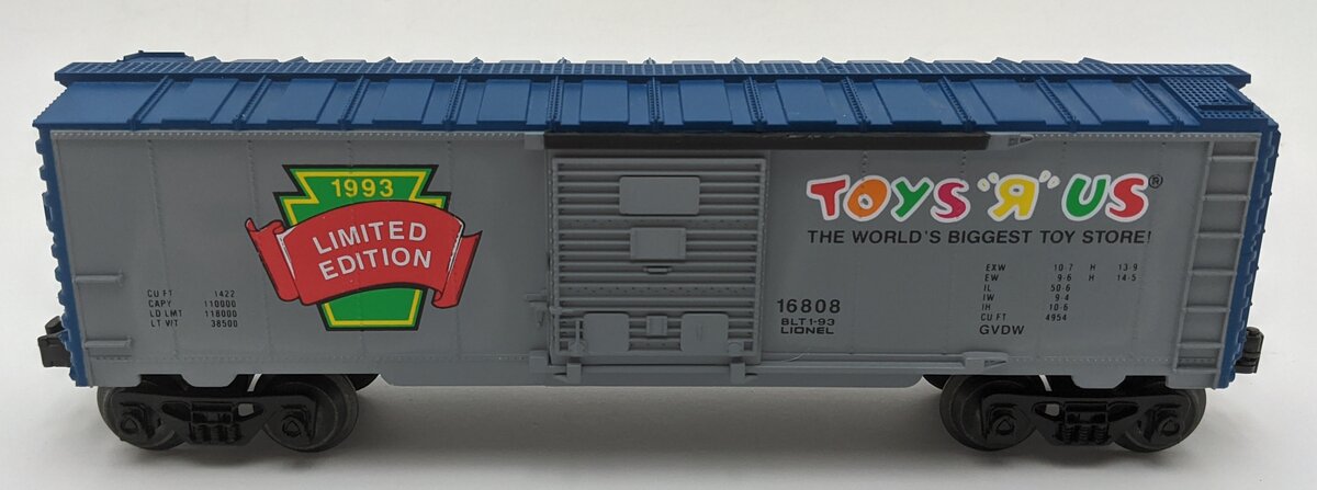 Lionel 6-16808 O Gauge Toys R Us Limited Edition 1993 Boxcar LN