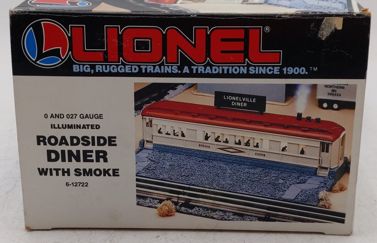 Lionel 6-12722 O Gauge Illuminated Roadside Diner w/Smoke Stack EX/Box