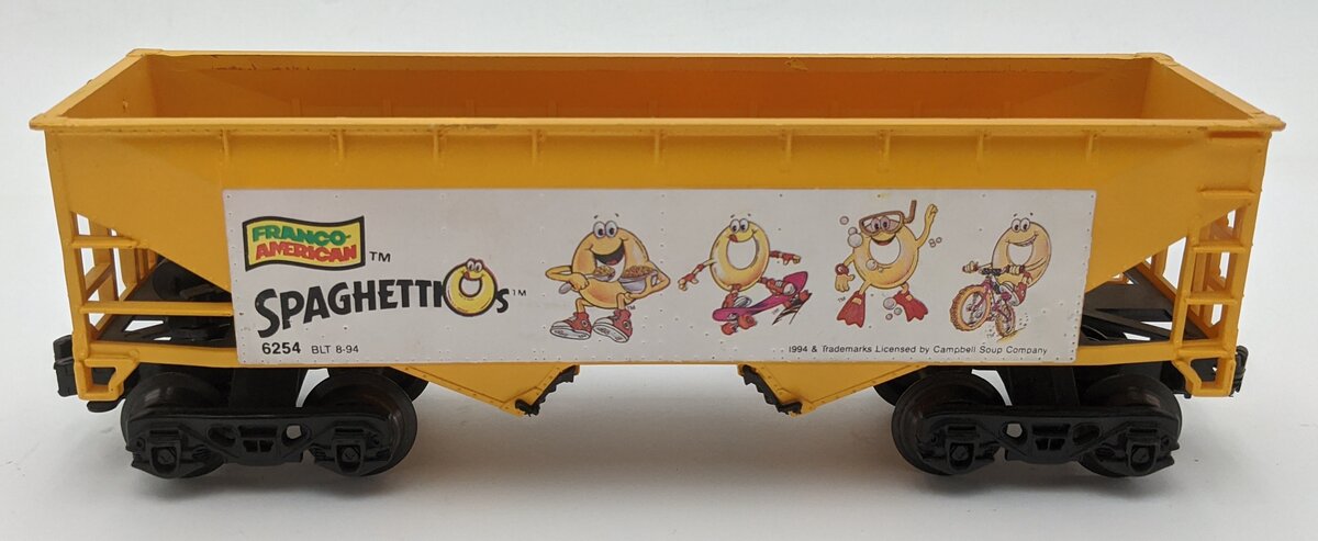 K-Line 6254 O Scale Campbell's SpaghettiOs Soup Hopper Car EX