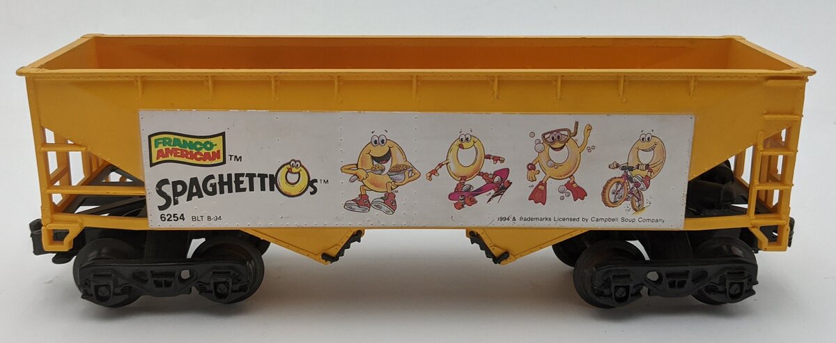K-Line 6254 O Scale Campbell's SpaghettiOs Soup Hopper Car EX