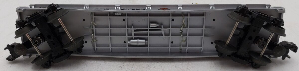 MTH 30-4181b O Gauge Harley Davidson Flatcar w/ Bike Load EX/Box