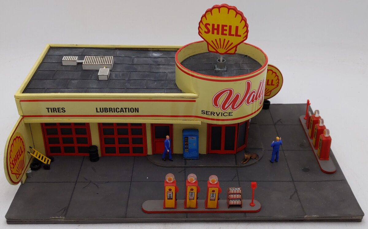 Menards 279-4431 O Gauge Wally's Service Station EX/Box