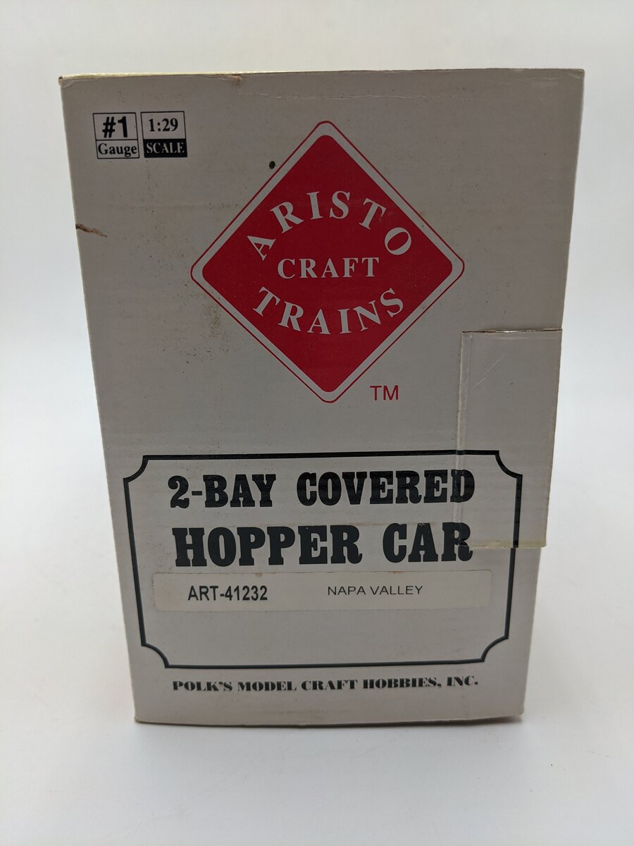 Aristo-Craft 41232 G Scale Napa Valley 2-Bay Covered Hopper EX/Box