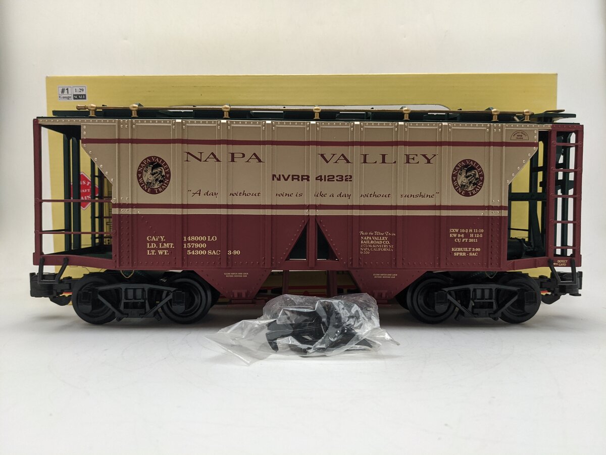 Aristo-Craft 41232 G Scale Napa Valley 2-Bay Covered Hopper EX/Box