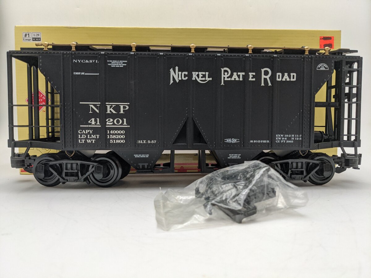 Aristo-Craft 41201 G Gauge Nickel Plate Road 2-Bay Covered Hopper #41201 EX/Box