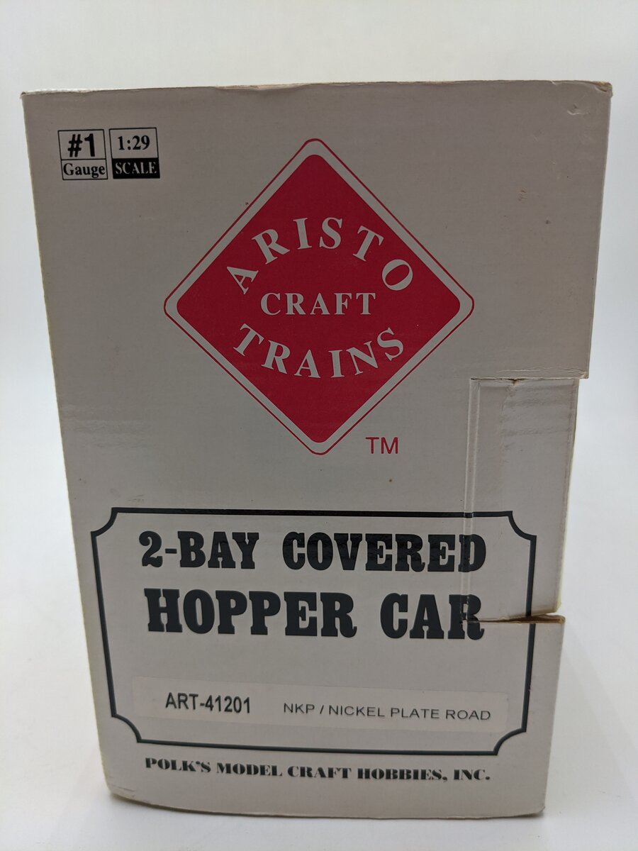 Aristo-Craft 41201 G Gauge Nickel Plate Road 2-Bay Covered Hopper #41201 EX/Box