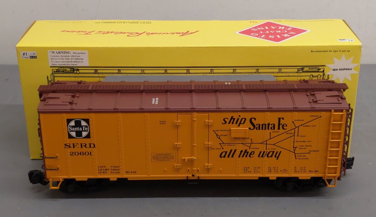 Aristo-Craft 46228-3 G Scale The Super Chief Boxcar #20601 LN/Box