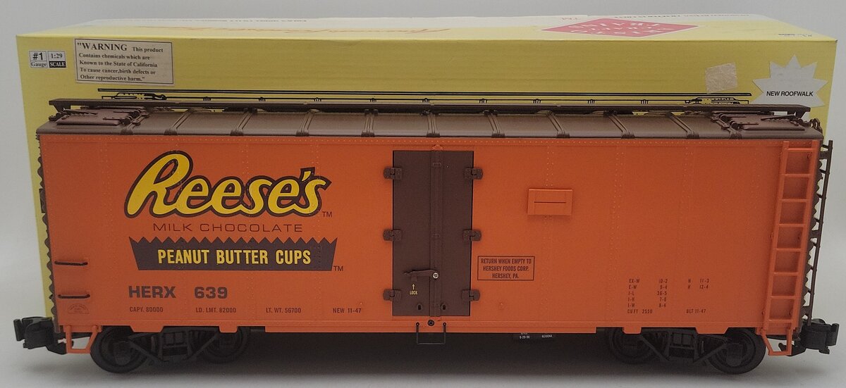 Aristo-Craft 46229 G Gauge Hershey's Reese's Reefer Car #639