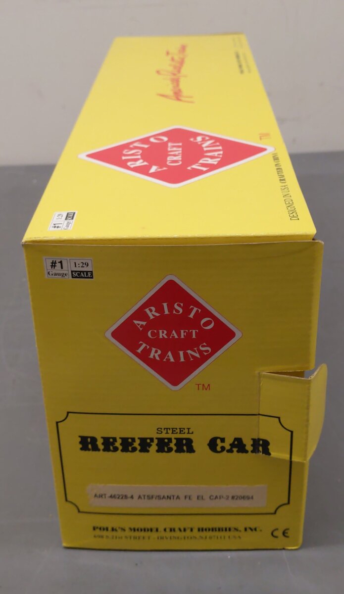 Aristo-Craft 46228-4 G Scale ATSF/Santa Fe El Capitan Reefer #20694 LN/Box