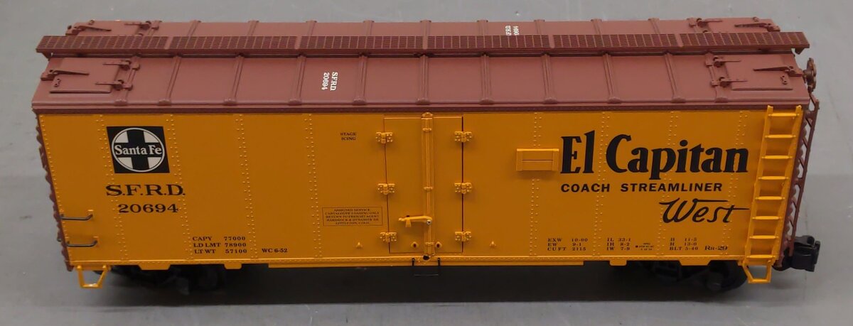 Aristo-Craft 46228-4 G Scale ATSF/Santa Fe El Capitan Reefer #20694 LN/Box
