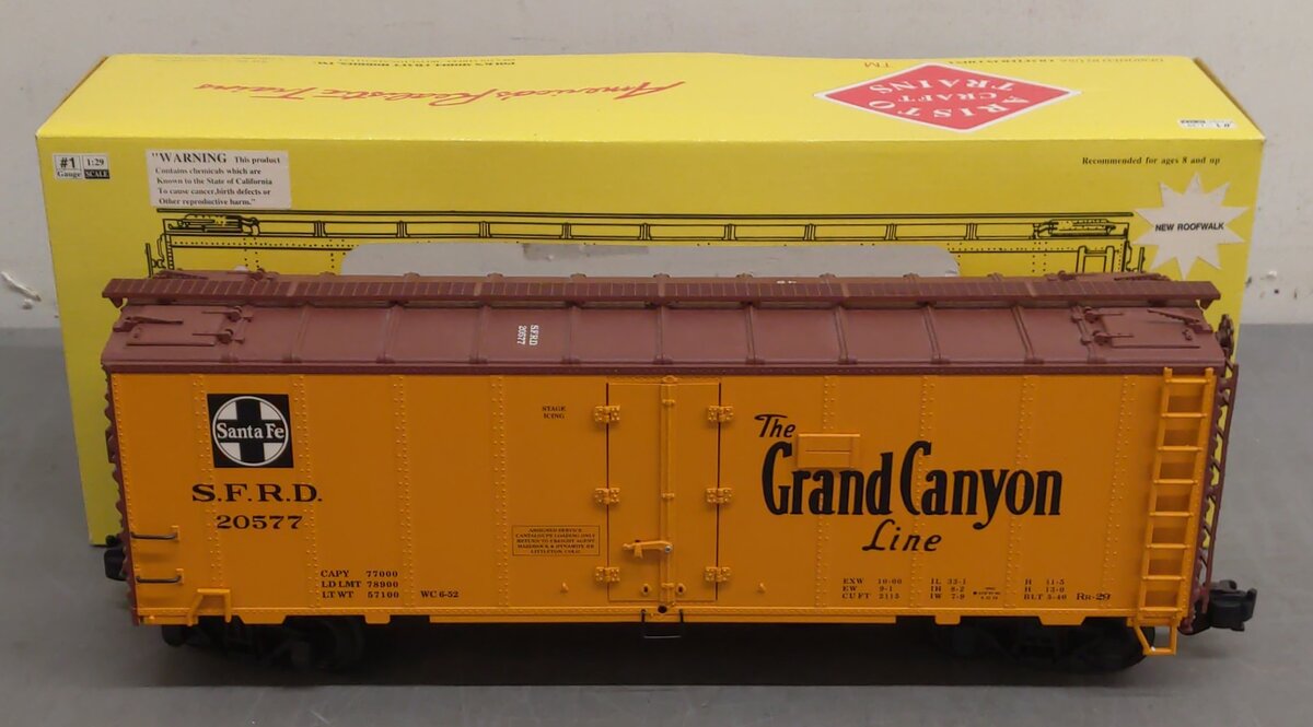 Aristo-Craft 46228-4 G Scale ATSF/Santa Fe El Capitan Reefer #20577 LN/Box