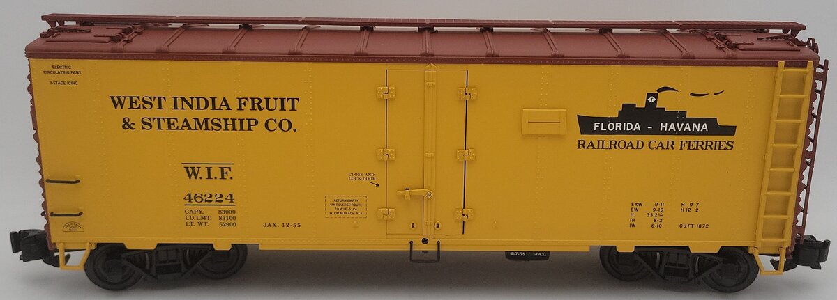 Aristo-Craft 46224 G Scale West India Fruit Refrigerator Car