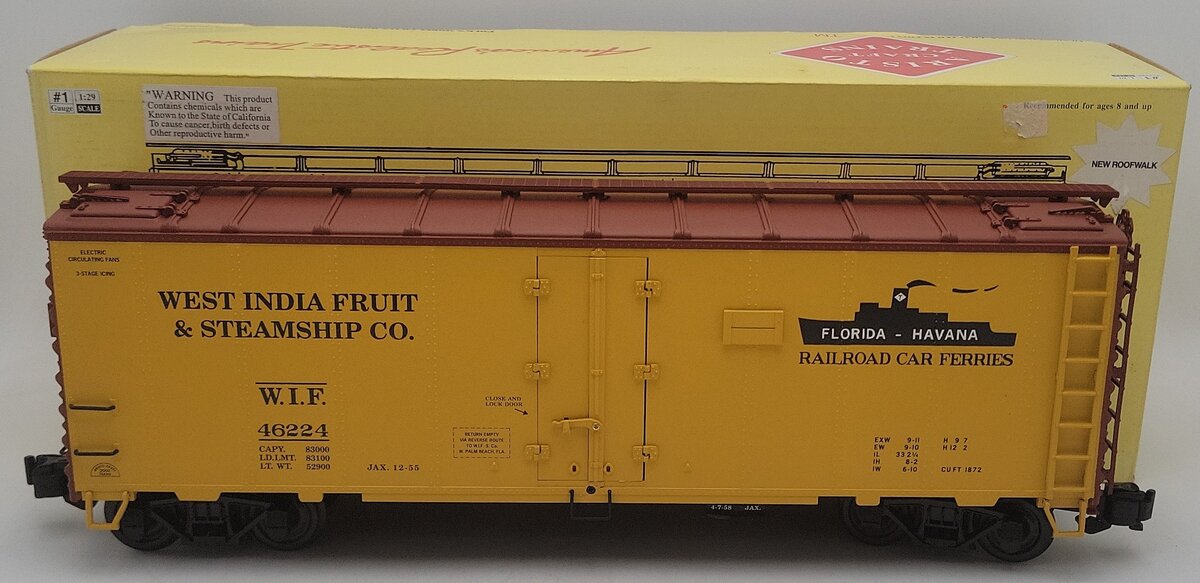 Aristo-Craft 46224 G Scale West India Fruit Refrigerator Car