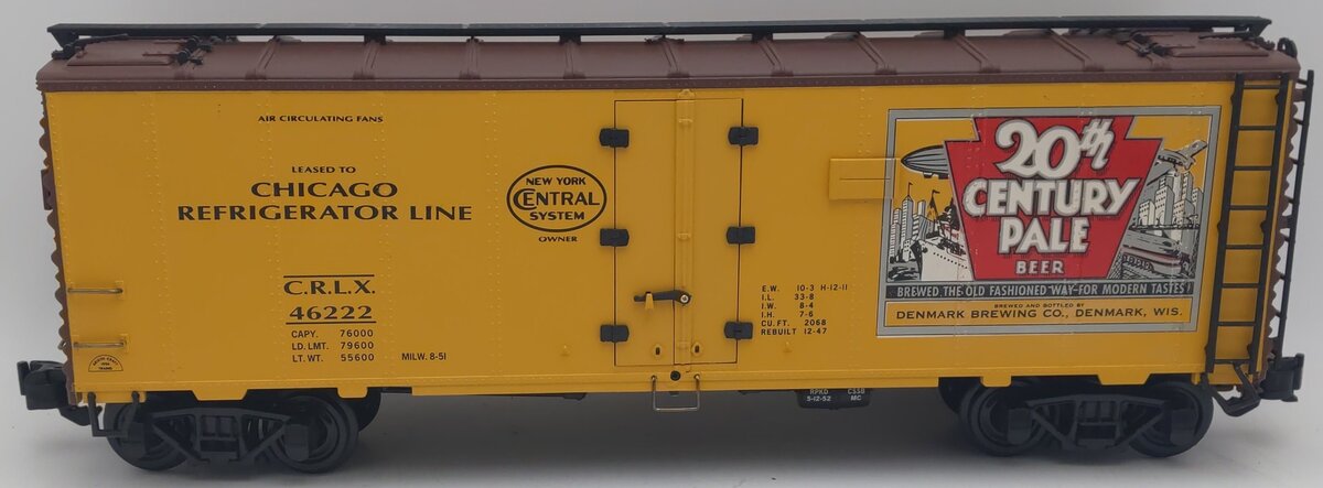Aristo-Craft 46222 G Scale 20th Century Beer 40' Reefer EX/Box