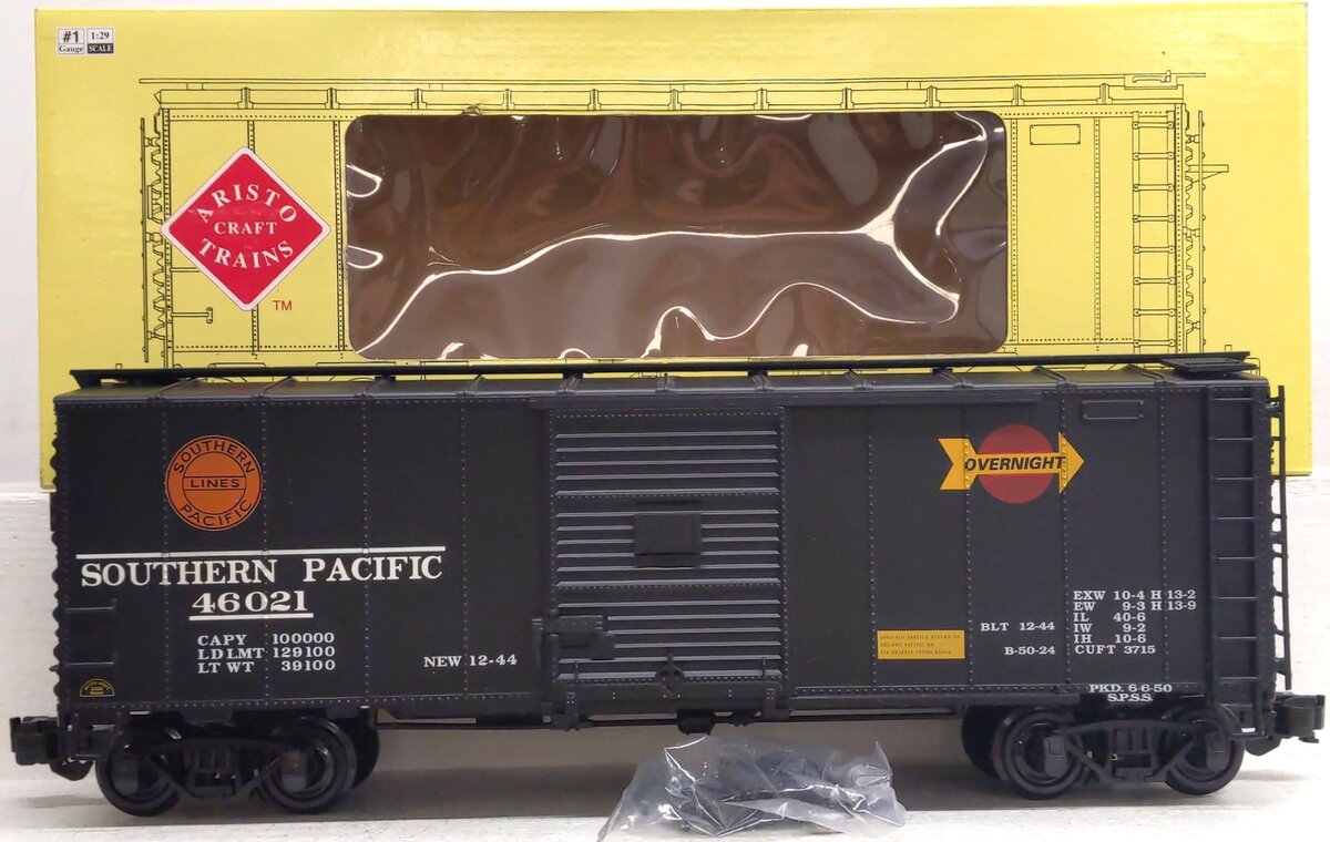 Aristo-Craft 46021 G Scale Southern Pacific Boxcar LN/Box