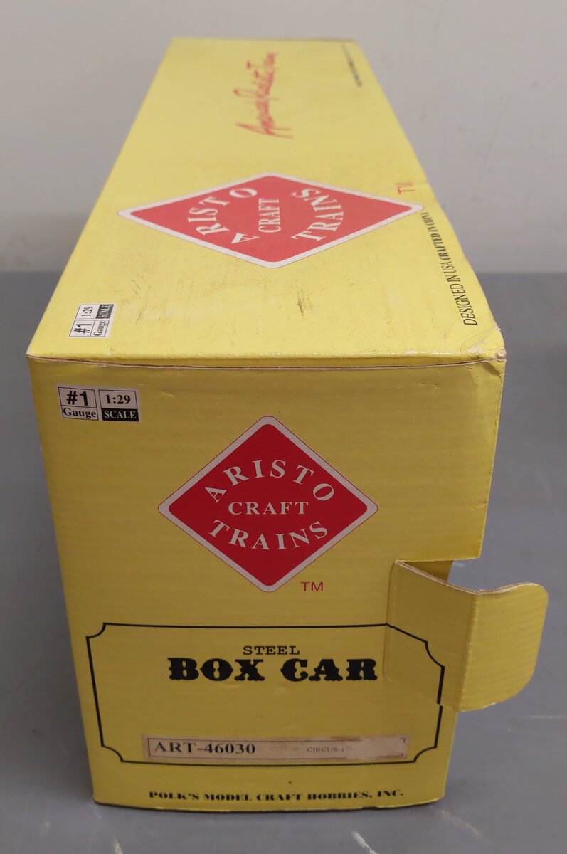 Aristo-Craft 46030 1993 Circus Steel Boxcar EX/Box
