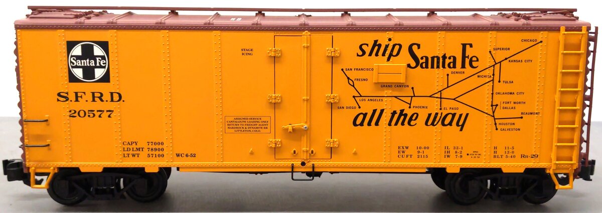 Aristo-Craft 46228-2 ATSF Grand Canyon Reefer LN/Box