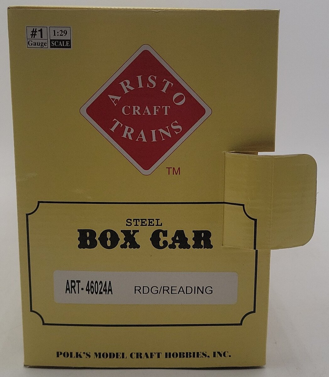 Aristo-Craft 46024 G Scale Reading Steel-Side Boxcar #18215 EX/Box