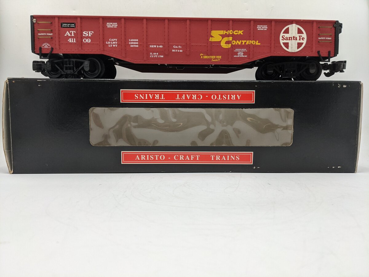 Aristo-Craft 41109 G Scale Santa Fe Gondola EX/Box