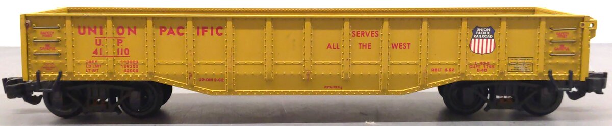 Aristo-Craft 41110 G Gauge Union Pacific Covered Gondola VG
